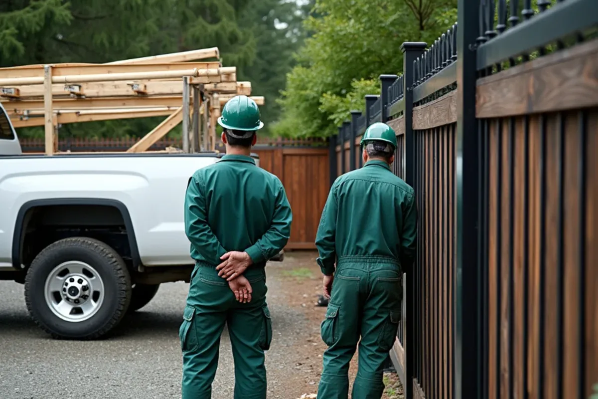 Aluminum and ornamental iron fence panels compared in Lakewood, WA