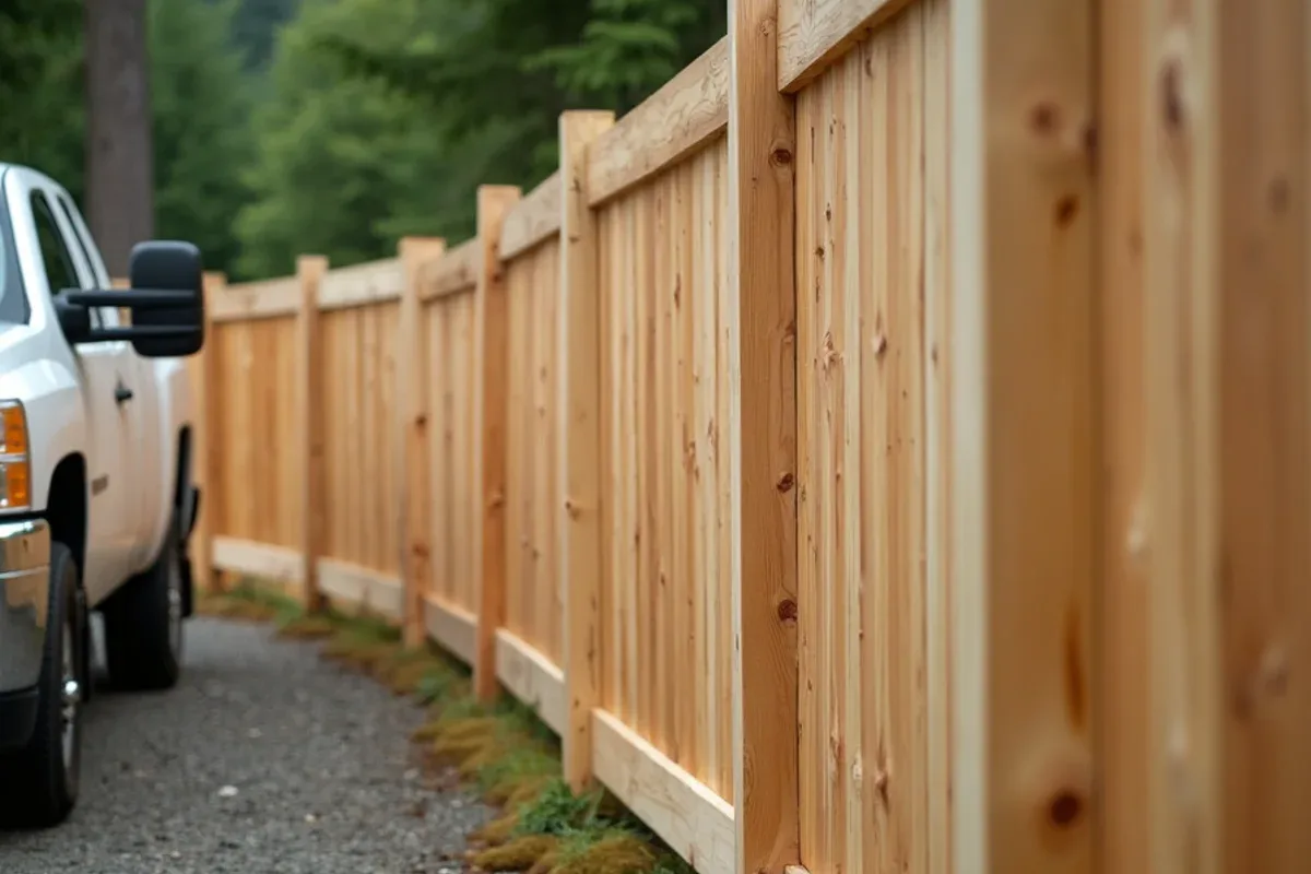 Board-on-board privacy fence detail that stays gap-free in Lakewood, WA